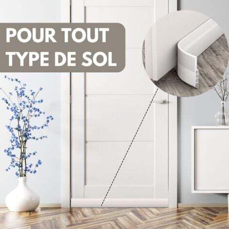 Boudin De Porte Isolant Blanc – Anti-froid, Anti-courant D'air, Étanche 1m