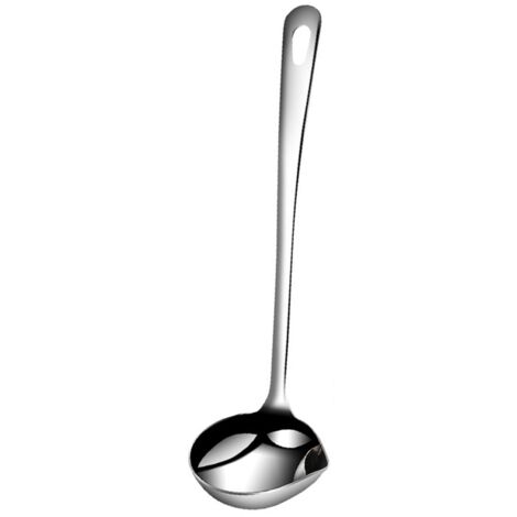 304 louche de cuisine louche à soupe louche de cuisson pour soupe résistant à la chaleur poignée creuse conception louche en acier inoxydable pour la cuisson (1/5)