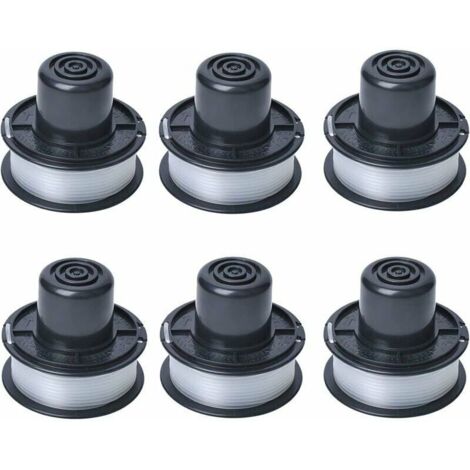 A6226 Bobine de fil compatible avec Black et Decker Auftipp Coupe-herbe automatique GL250 / GL310 / GL360 / GL360SB avec 11m ligne, 6-pack (1/4)
