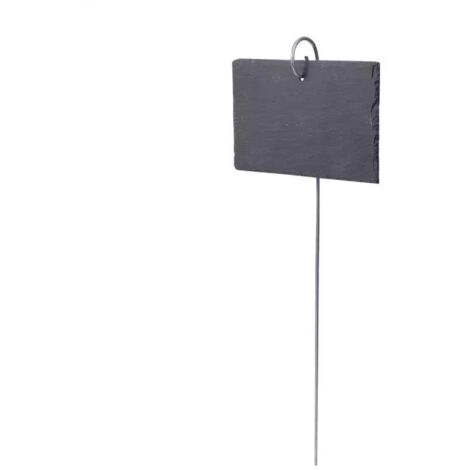 10 Pcs Étiquettes Plantes en Ardoise pour Plantes, Marqueurs de Plantes de Jardin,Étiquettes Naturelles avec Piquets en Métal et Stylos à Craie pour Cour, L'extérieur &Serre (1/5)