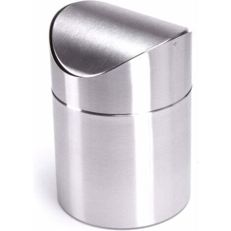 Poubelles de table Poubelles de table Poubelles Poubelles de cuisine Poubelles cosmétiques Couvercle pivotant en acier inoxydable--TRIMEC (1/5)
