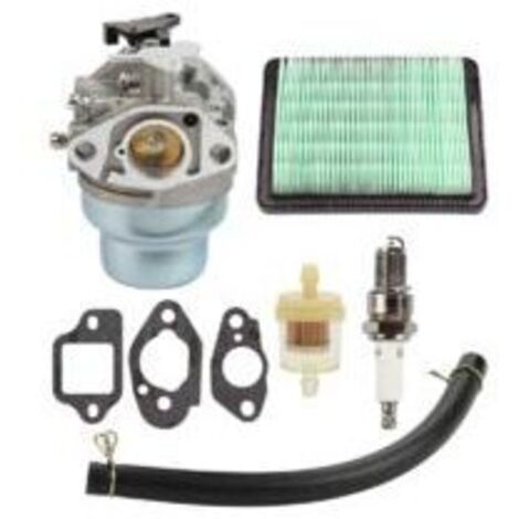 Carburateur avec joint de bougie d'allumage Kit de filtre à air de carburant pour Honda GCV160 GCV160A GCV160LA HRB216 HRS216 HRR216 HRT216 HRZ216 (1/5)