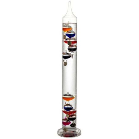 Thermomètre cadeau Thermomètre noir 5x5x44cm 62207 (1/2)