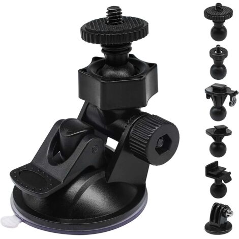 Support de caméra à ventouse S30 avec 10 joints pour Rexing, Z-Edge, Old Shark, KDLINKS, Falcon Zero, Transcend, Vantrue, GoPro Hero et la plupart des caméras GPS DVR (1/5)