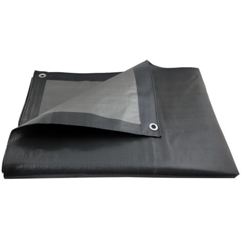 Bâche de protection grise ultra résistante  - 3 x 4 mètres (1/2)