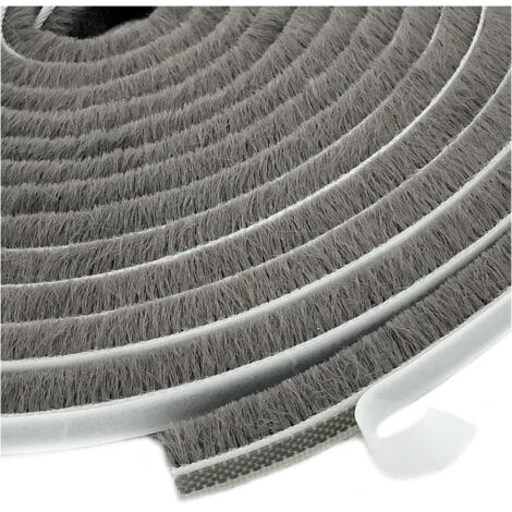 Brosse coupe-froid pour fenêtres coulissantes – Bande d'étanchéité auto-adhésive – Matériau tissé durable – Économie d'énergie – Einemgeld