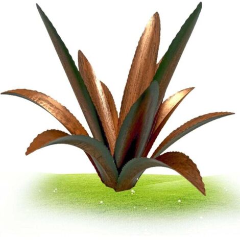 Sculpture de Plante d'agave en métal, Tequila Sculpture Rustique Plante d'agave Jardin en métal Jardin Art d'agave pour pelouse extérieure 13,78 Pouces (1/5)