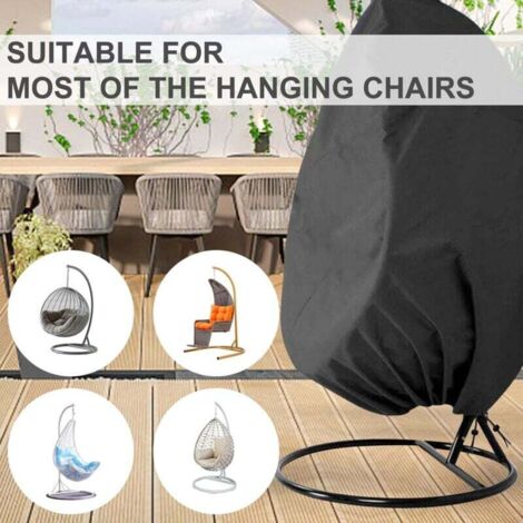 Housse Chaise Suspendue Patio 190×115 Cm – Oxford 210D Étanche, Anti-UV, Anti-Vent