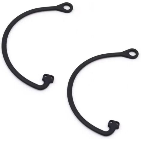 Lot de 2 câbles universels accessoires de couvercle de réservoir de carburant, accessoires de bouchon de réservoir de voiture, accessoires de couvercle d'essence en fil d'acier et silicone Noir (1/5)