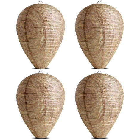 étanche, nid de guêpe, leurres, suspension, frelon, dissuasif, faux, tissu, nid de guêpe, non -Toxique, Abeille, Leurre, Dissuasion, Pour, Maison, Et, Jardin, (1/5)