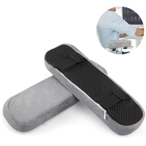 1 paire de coussins d'accoudoir de chaise oreiller de coude soulagement de la pression chaise de bureau accoudoir de chaise de jeu avec coussinets d'accoudoir en mousse à mémoire de forme (1/5)