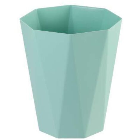 Poubelle de bureau en plastique - Corbeille à papier pour la cuisine, le bureau ou pour la cuisine et le bureau (vert, grand)