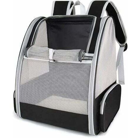 Sac de transport pour chien et chat – Respirant, pliable – Dimensions 38x32x42cm – Charge max 10kg – Sangle de sécurité intérieure
