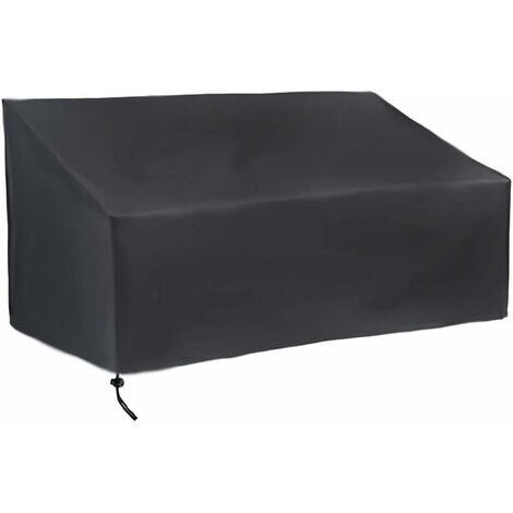 Housse de protection pour banc de jardin 4 places en tissu Oxford imperméable et respirant, housse de mobilier de jardin (1/5)