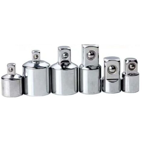Jeu de clés à douilles 6 pces Adaptateur Set 1/4 3/8 1/2 à 3/4 pouces Outils L&H (1/5)