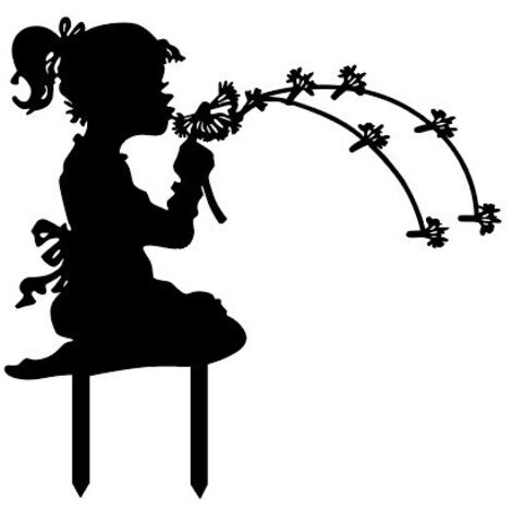 Silhouette déco petite femme 32×24cm (1/5)