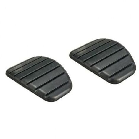 2pc Couvre-pédale d'embrayage pour voiture, Couvre-pédale de frein en caoutchouc antidérapant pour Megane Laguna Clio Kango Scenic