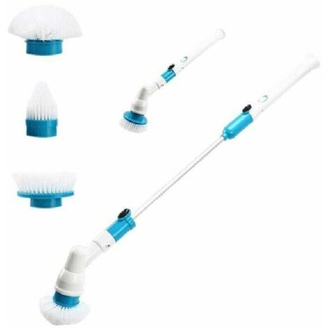 Tuserxln – Brosse de nettoyage électrique à 360° – Tête spéciale pour salissures tenaces – Matériaux : ABS, PP, aluminium, caoutchouc – Poids 1,2 kg