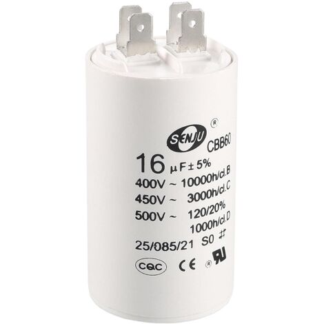 Condensateur moteur Electrofit 450V AC 12uF CBB60 Condensateur moteur Electrofit 450V AC 12uF CBB60