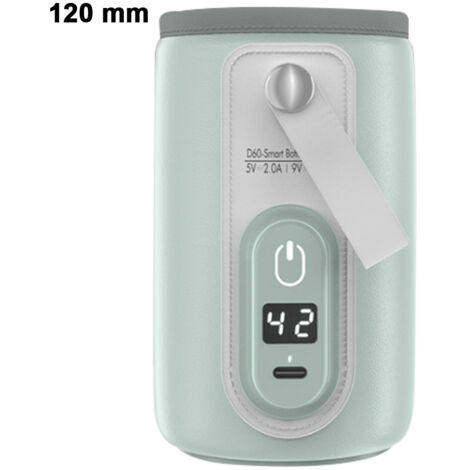 Chauffe-biberon portable, chauffe-biberon USB pour lait maternel et formule avec écran LCD, réchauffement rapide et précis