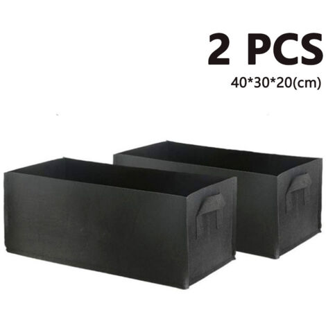 Sac de culture de plantes 2 pièces Sac de plantation non tissé avec poignées pour pommes de terre, tomates et fraises, style 3