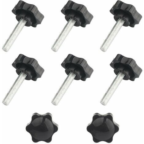 8 pcs M8x40 Boutons étoiles, bouton moleté à filetage femelle (1/5)