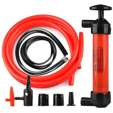 Pompe à Huile, Pompe a Eau Manuelle Carburant, Pompe Siphon, Pompe de Transfert Carburant pour Bateau Gasoil Essence Diesel Eau Huile Liquide, Pompe Air