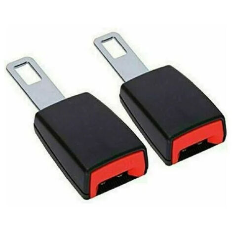 2x clip de verrouillage de boucle d'extension de ceinture de sécurité de sécurité de voiture réglable