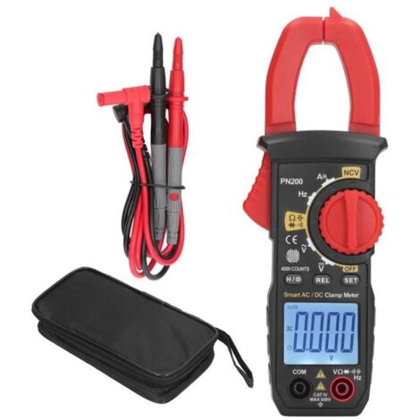 Pince ampèremétrique numérique Pince multimètre numérique, ampèremètre multifonctionnel AC DC NCV, bricolage electricite