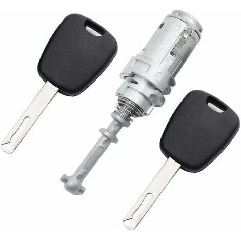 Kit serrure et barillet pour porte avant gauche Citroen C2 C3 C3 Pluriel – Avec 2 clés – Compatible avec fermeture centralisée – Mowze (1/4)