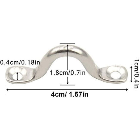 30 Boucles De Pont INOX 304 Avec 60 Vis - Oeillets Fixation Kayak Canoë Gréement