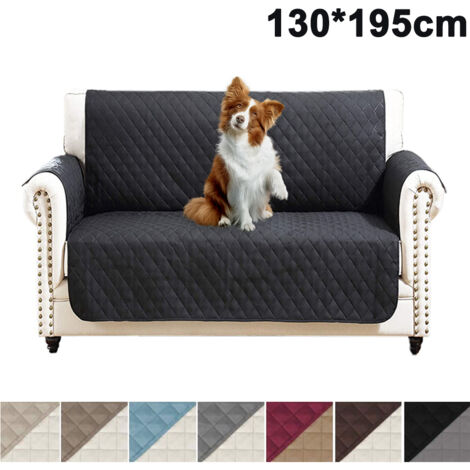 Housse de canapé Housse de canapé réversible Housse de canapé résistante à l'eau avec bâtons de mousse Sangles élastiques Protecteur de meubles pour animaux de compagnie Enfants Enfants Chien Chat (1/5)