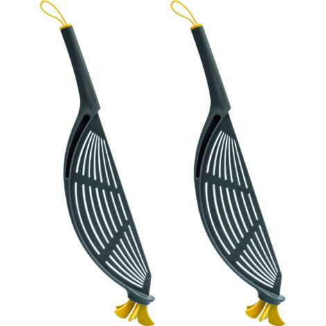 Passoire à clipser pour casseroles, lot de 2, silicone résistant à la chaleur, facile à utiliser et à ranger, passe au lave-vaisselle. (1/5)