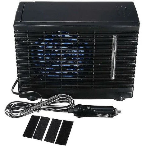 Climatiseur de voiture portable 12V  Ventilateur vaporatif avec  adaptateur allume-cigare  Refroidissement rapide pour habitacle