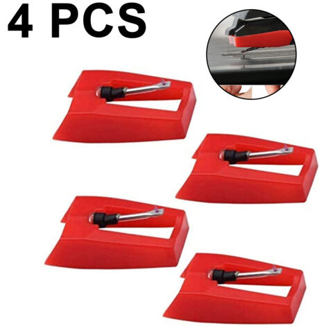 Lot de 4 stylets de tourne-disque stylet de rechange pour tourne-disque phonographe