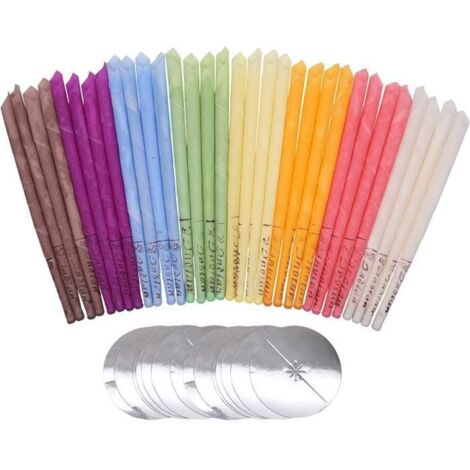 Bougies pour les oreilles, Kit Bougie auriculaire pour enlever la cire à l’oreille avec cire d’abeille organique naturelle 32 pcs (1/4)