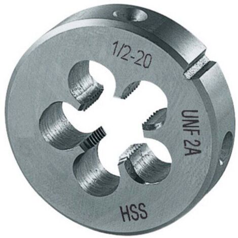 Filière, UNF, Filetage : UNF 1/2-20 pouces, Filets par 24 pouces, Ø extérieur x hauteur 30 x 11 mm