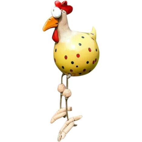 Figurine De Poulet Décorative, Ornement De Jardin De Poulet en Céramique, Ornement De Figurine Animale De Décoration Hilde pour lArtisanat Décoratif à La Maison