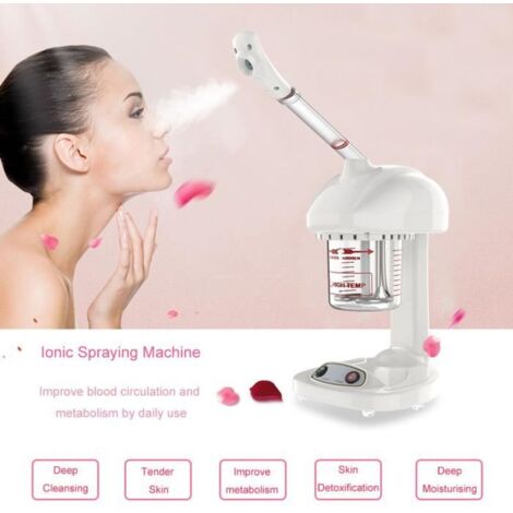 Vapeur facial pour spa Machine de pulvérisation ionique avancée Salon de vapeur facial Spa Ozone Machine de soins de l