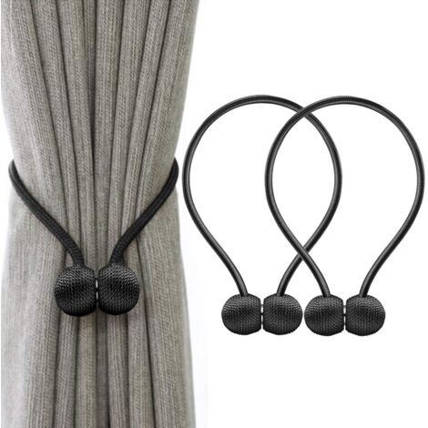 Embrasses de rideaux magnétiques pour rideaux, embrasses solides pour rideaux, embrasses de rideaux Supports de rideaux magnétiques et décoratifs pour la maison et le bureau