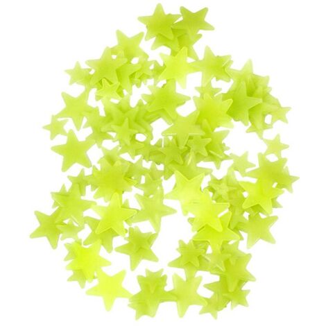 étoiles Lumineuses, 200 Pièces Autocollants Lumineux Stickers Muraux, Autocollants Muraux Fluorescents Plastique, pour Autocollants Lumineux Fluorescents pour Chambres d'Enfants (1/4)