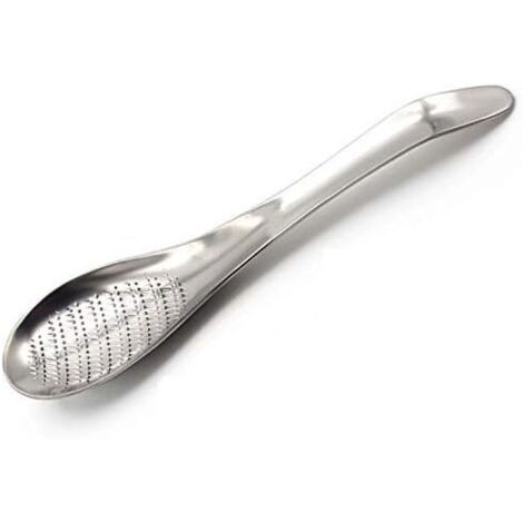 Râpe Gingembre, Pratique Cuisine Gingembre Wasabi Acier Inox Râpe à Ail Outil, Ginger Râpe Cuillère Citron Râpe à Fromage Wasabi Gingembre Gadget (1/5)