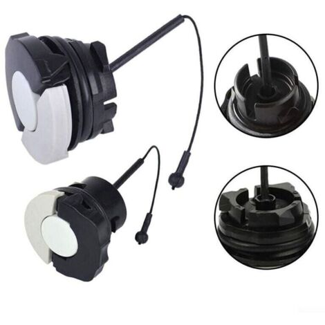 Lot de 2 bouchons pour réservoir à huile / Bouchon d'Essence carburant pour tronçonneuse Stihl ms171 ms181 MS200 ms210 ms200t ms211 ms192 ms192t ms230 ms240 ms250 ms260 ms340 MS360 56Vingt , (1/5)