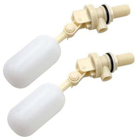 Lot de 2 Valve flottante, flotteur Pour remplir automatiquement les abreuvoirs Pour chien, bétail et moutons Valve à Boule d'arrêt Automatique de Remplissage 1/2 NPT (1/5)