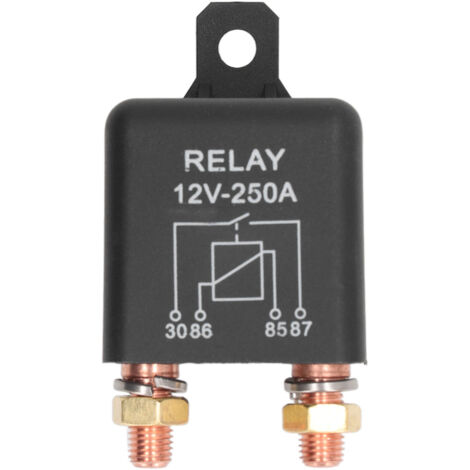 Relais de démarrage automobile à 4 broches, bobine en laiton, 250A 12V, pour haute puissance et fiabilité. (1/4)