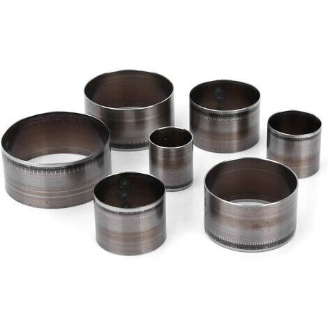 Outils de Coupe Cuir, 7 Pcs Outil de Poinçonnage de Forme Ronde 20/25/30/35/40/45/50mm Ensemble de Matrices de Poinçonnage en Cuir Bricolage (1/5)