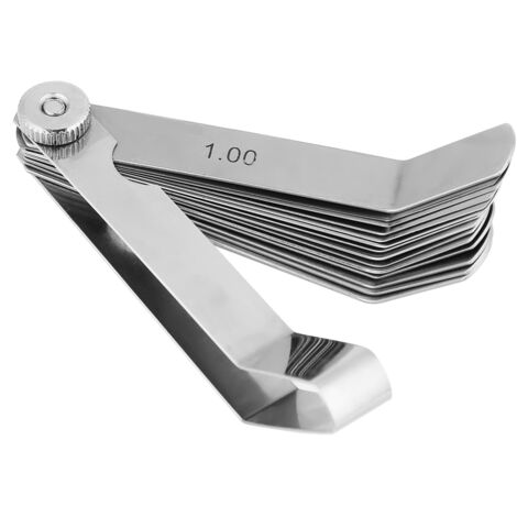 Jauge D'Épaisseur Incurvée Acier Inoxydable 0.05-1.00 Mm - Outil Précis Contrôle Soudure Et Écarts