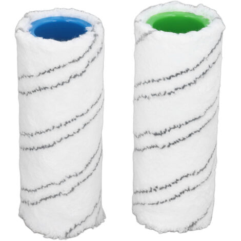 Brosse de nettoyage pour sols durs, rouleau de remplacement en microfibre lavable, utilisation humide et sèche pour Karcher FC3 FC3D FC5 FC5D FC7 (1/5)