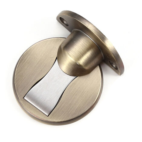 Butée De Porte Magnétique Invisible En Acier Inoxydable, Support De Porte Magnétique Pour Sol En Acier Inoxydable (1/5)