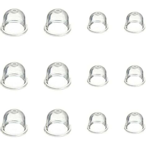 12 Pièces Carburateur Amorce Pompe Ampoule 19 mm et 22 mm Poire Pompe Amorcage Accessoires de Carburateur pour Debroussailleuse Tronçonneuse Souffleur Tondeuse (1/4)